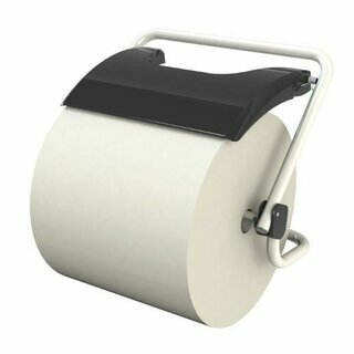 JVD Putztuchrollenhalter Wandmontage 8991238, 360x345x405mm, schwarz-wei�