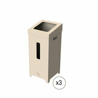 JVD Abfallbeh�lter aus Karton 8992105, recycelt, 75L, 3...