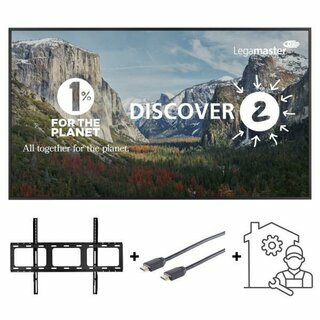 Legamaster Pack 3 DISCOVER 2 86Z+ Wandhalt. VESA + Kabel + Installationsservice