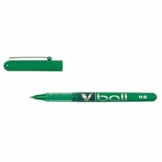 Pilot Tintenroller V-Ball 05 BL-VB5-G, Kappe, druckresistent, 0.5mm (F), gr�n