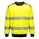 Portwest PW379Ybr Hi-Vis Sweatshirt, gelb/schwarz, Gr��e:...