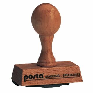 Holzstempel Posta 4 Zeilen, 44 x 16mm