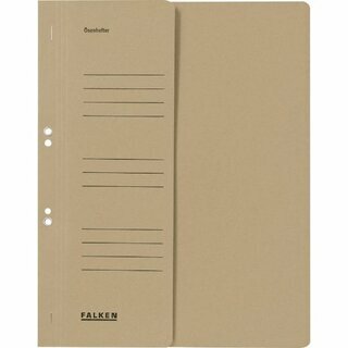 Falken 80003866 �senhefter halber Vorderdeckel Amtsheftung Grau