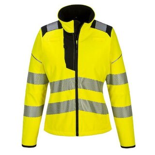 Portwest PW381Ybrs Hi-Vis Damen Softshelljacke, gelb/schwarz, Gr��e: S