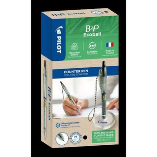 Pilot Kugelschreiberst�nder BPB2P, mit B2P Ecoball Kugelschreiber, schwarz