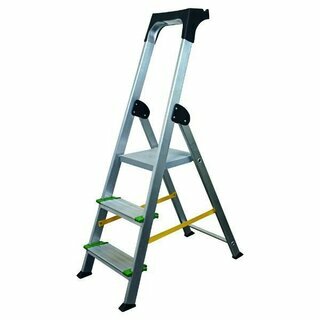 Wonday BES5330073 Leiter, 3 Stufen, Aluminium