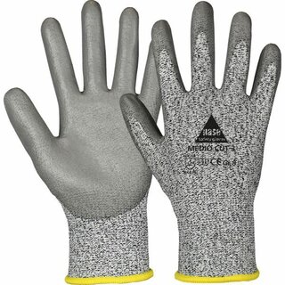 Hase Montagehandschuh 508430 Medio Cut 3, Gr��e 9, grau