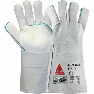 Hase Schwei�erhandschuh 100335 Granada, Gr��e 11, grau