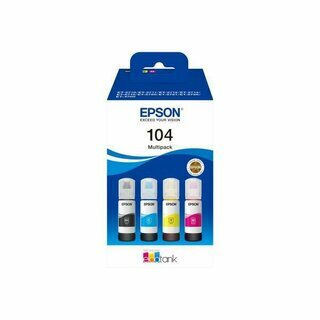 Epson Tinte C13T00P640 104, Farben: schwarz, cyan, magenta, gelb