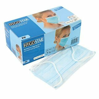 Hygostar OP-Maske Typ IIR - 3-lagig - PP - blau - 50 St�ck