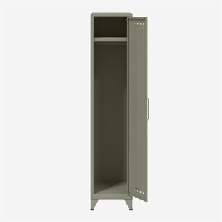 Bisley Fern LOC645 Garderobenschrank mit Kleiderstange & Hutboden, lichtgrau