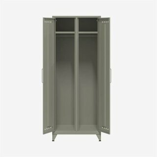 Bisley Fern MAX645 Kleiderschrank, fester Fachboden + Kleiderstange, lichtgrau