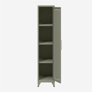 Bisley Fern 3S645 Garderobenschrank mit 3 Fachb�den, 38cm, lichtgrau