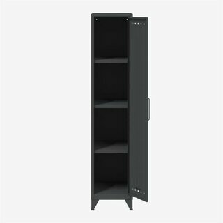 Bisley Fern 3S634 Garderobenschrank mit 3 Fachb�den, 38cm, anthrazit