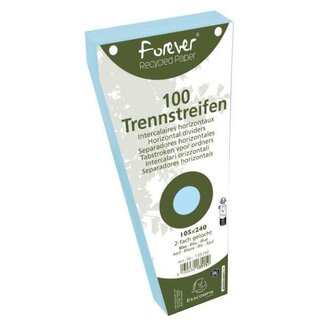 Trennstreifen Exacompta 13515E, Forever, 180 g, 105 x 240 mm, hellblau, 100 St.