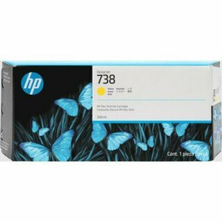 HP Tintenpatrone 738 676M8A, original, gelb, 300 ml