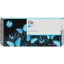 HP Tintenpatrone 738 676M6A, original, cyan, 300 ml