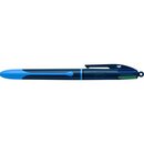BIC 4 Colours Smooth 4-Farbkugelschreiber 524095, blau,...