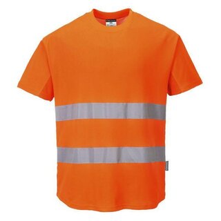 Portwest C394OrrXXXL Hi-Vis Cotton Comfort T-Shirt Or XXXL