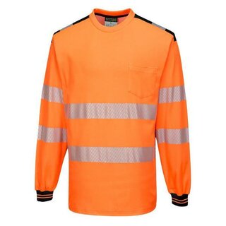 Portwest T185Obr Hi-Vis Cotton Comfort T-Shirt, orange/schwarz, Gr��e: XXXL