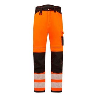 Portwest PW303Obr33 Leichte Hi-Vis Stretch Arbeitshose, orange/schwarz, Gr��e 33