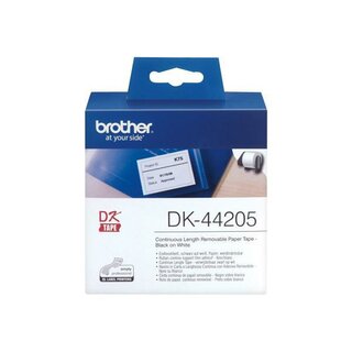 Brother Etiketten DK-44205, 30,48m x 62mm, f�r Brother QL wei�