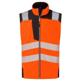 Portwest PW325Obrm Warnschutz-Softshell-Weste, orange/schwarz, Gr��e: M
