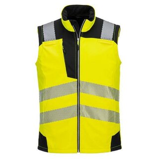 Portwest PW325Ybrl Warnschutz-Softshell-Weste, gelb/schwarz, Gr��e: L