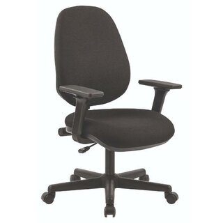 B�rostuhl mit verstellbaren Armlehnen, Farbe: Schwarz