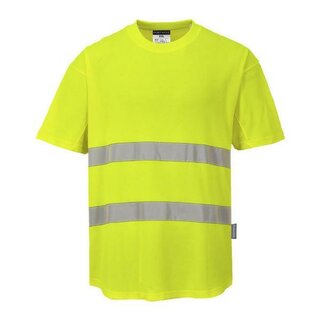 Portwest C394Yerl Hi-Vis Cotton Comfort T-Shirt, gelb, Gr��e: L