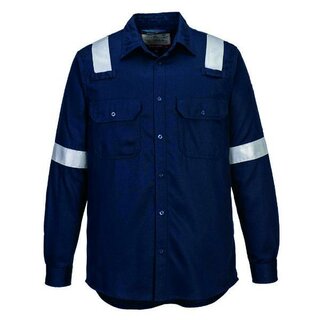 Portwest FR720 Bizflame Work Leichtes FR Hemd, marine,, Gr��e: XXXL