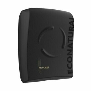 Lucart EcoNatural Flow Fold Handtuchspender 892509, schwarz