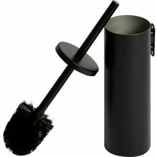 JVD WC-B�rste aus Edelstahl mattschwarz 8991136, mit Wandhalterung