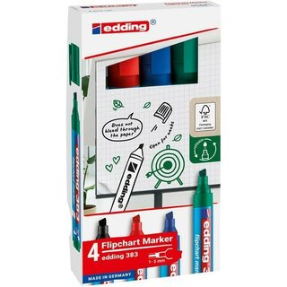 Edding 383 Flipchartmarker, Keilspitze, Strichst�rke: 1-5mm