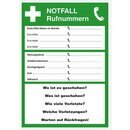 Leina 26013 Rettungszeichen Notfall-Rufnummern