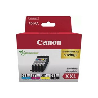 Canon 1998C007 Tinte CLI-581XXL Multipack, 282 bis 858...