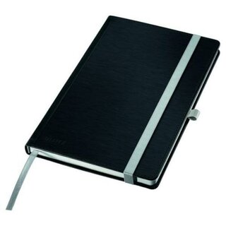 Leitz Style Notizbuch, A5, liniert, 160 Seiten, Hardcover, satin schwarz