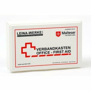 Leina 20007 Betriebsverbandskasten Office Wei�, mit Wandhalterung