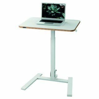 Leitz Sitz-/Steh-Schreibtisch, pneumatische H�henverstellung, klappbar, wei�