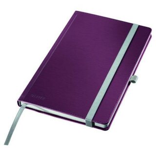 Leitz Style Notizbuch, A5, liniert, 160 Seiten, Hardcover, granat rot