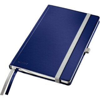 Leitz Notizbuch Style A5 kariert - 44861 - Hardcover - 80 Blatt - blau