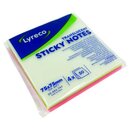 Haftnotizen, transluzid, 76 mm, 50 Blatt, sortiert, 4 St�ck
