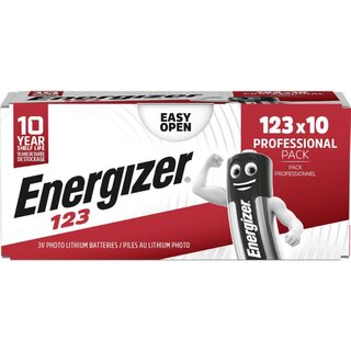 Energizer Lithium Fotobatterien 123, 10 St�ck