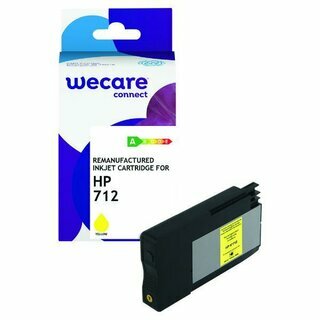Wecare Tinte kompaibel mit Hp 712 Gelb