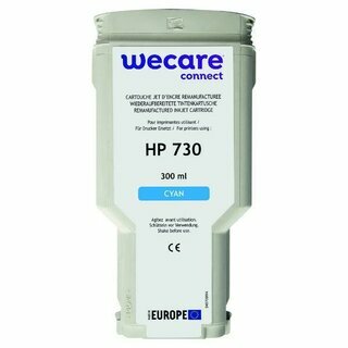 Wecare Tinte kompaibel mit Hp 730 Cyan