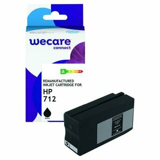Wecare Tinte kompaibel mit Hp 712 Schwarz