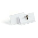 Durable Namenschild 824219, 54x90mm, mit Kombiklemme...