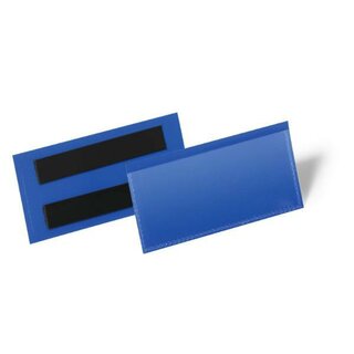Durable Etikettentasche 174107, magnetisch, 100x38mm, blau, 50 St�ck