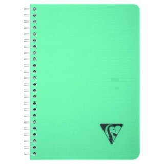 Clairefontaine Spiralbuch Linicolor 327500C, A5, 90Bl, kariert, 90g, lagunenblau