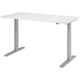 Hammerbacher VXMKA16/W/S Schreibtisch, 160x80cm, wei�, mit Aufbauservice